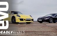 BMW i8 v Porsche 911 | evo DEADLY RIVALS